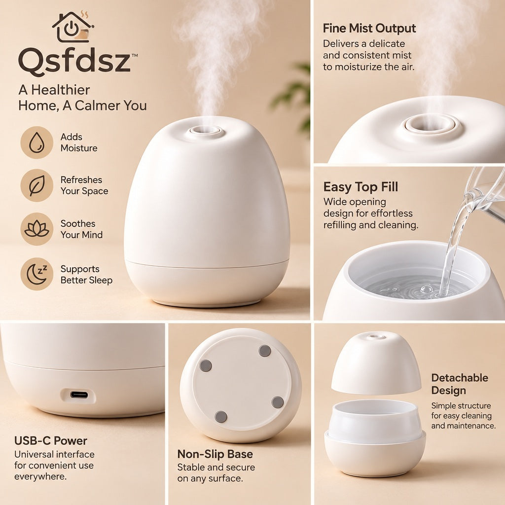 Qsfdsz™ Desktop Mist Humidifier — design details