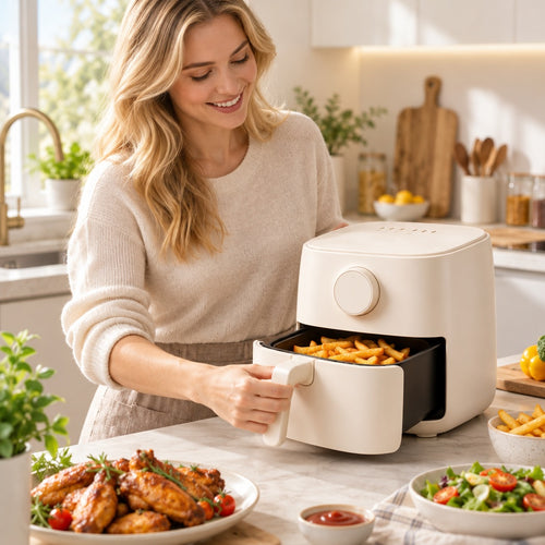 Qsfdsz™ Compact Air Fryer, 4-Quart Capacity — lifestyle setting