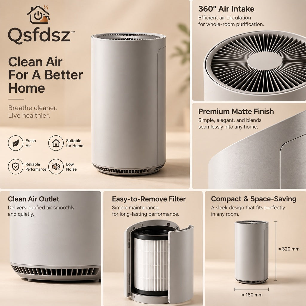Qsfdsz™ HEPA Air Purifier for Medium Rooms — design details